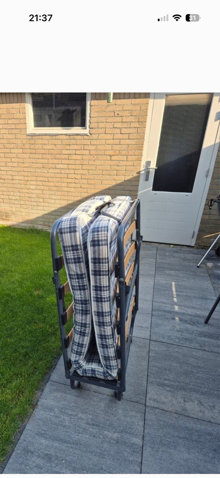 Inklapbed, Caravans en Kamperen, Ophalen, Gebruikt