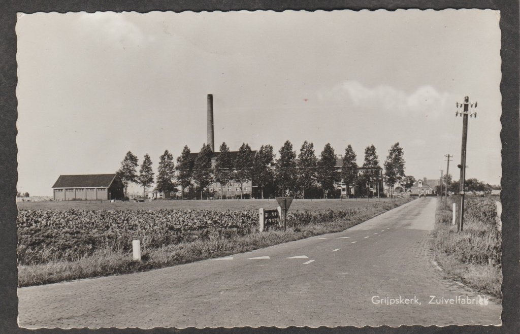 grijpskerk gezicht op de zuivelfabriek, Verzamelen, Verzenden, 1960 tot 1980, Ongelopen, Groningen
