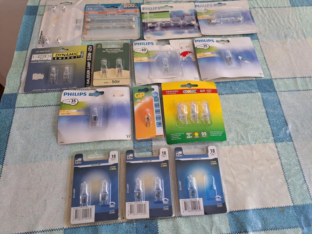 Nieuwe Philips,Osram blokker,dynamic,G9 halogeen lampjes, Ophalen of Verzenden, Nieuw, Halogeen (gloei)lamp