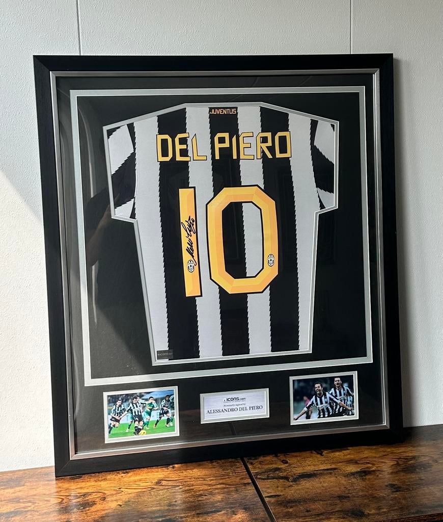 Gesigneerd Del Piero Juventus shirt, Ophalen of Verzenden, Zo goed als nieuw, Buitenlandse clubs, Shirt