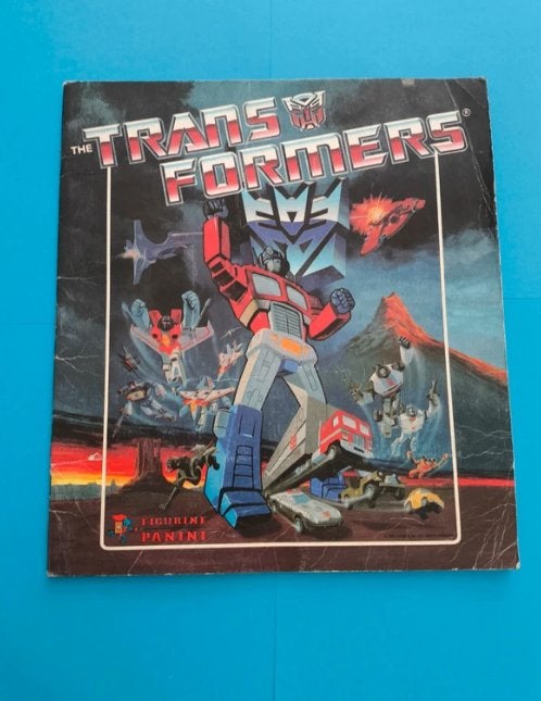 Transformers - panini - sticker album - 58/256 stickers, Eén stripboek, Ophalen of Verzenden, Gelezen