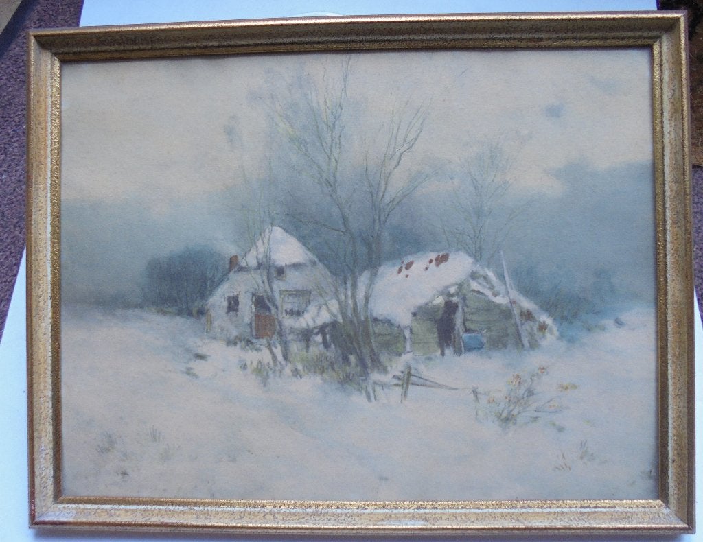Aquarel/pastel J.J. Garjeanne (1860-1930) (Bke-28), Ophalen