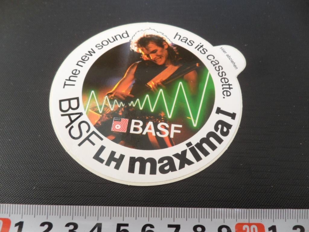 sticker BASF LH maxima I new sound has its cassette *, Ophalen, Zo goed als nieuw