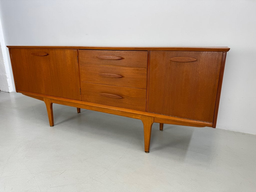 Vintage dressoir Jentique, Huis en Inrichting, Kasten | Dressoirs, Verzenden, 150 tot 200 cm, Teakhout, Zo goed als nieuw