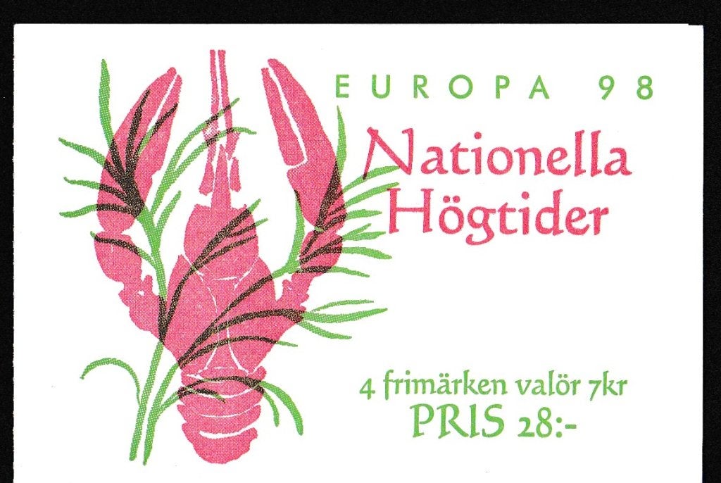 nr.96 - CEPT. boekje Zweden 1998, Ophalen of Verzenden, Overige landen, Postfris