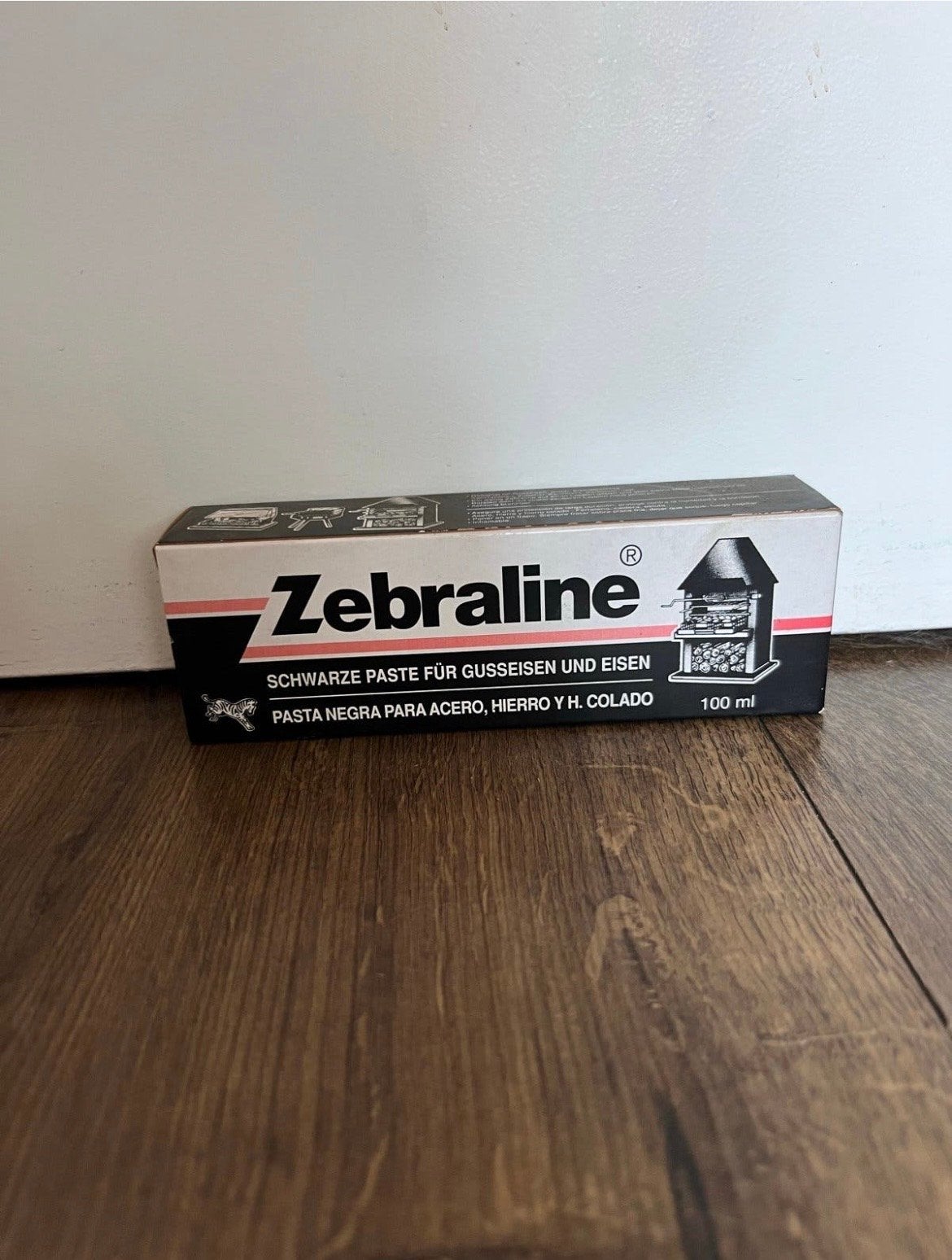 Zebraline Kachelpoets Zwarte Pasta Gietijzer & IJzer 100ml N, Ophalen of Verzenden, Nieuw