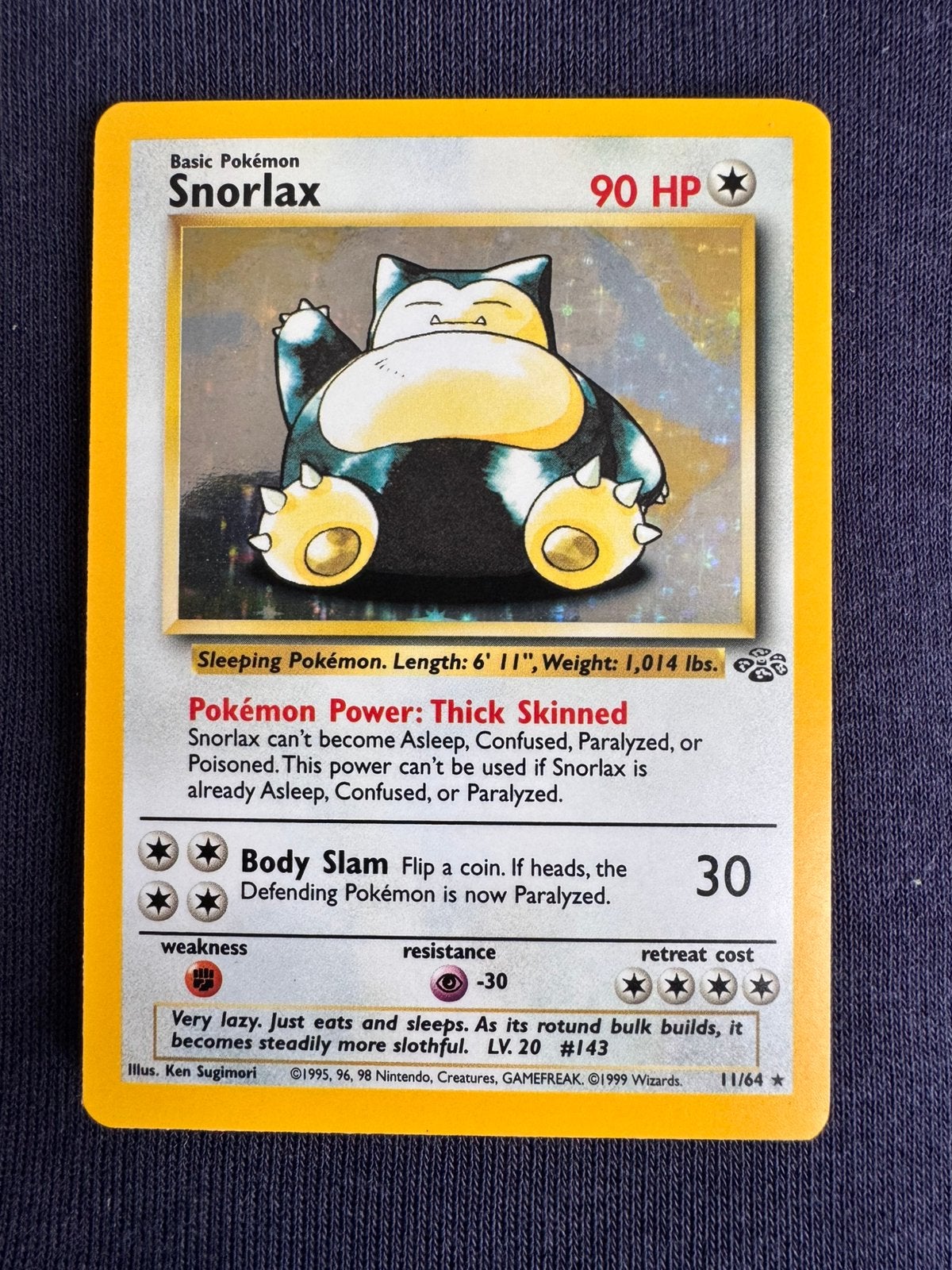 Snorlax jungle - 11/64 - Holo - Engels, Ophalen, Gebruikt