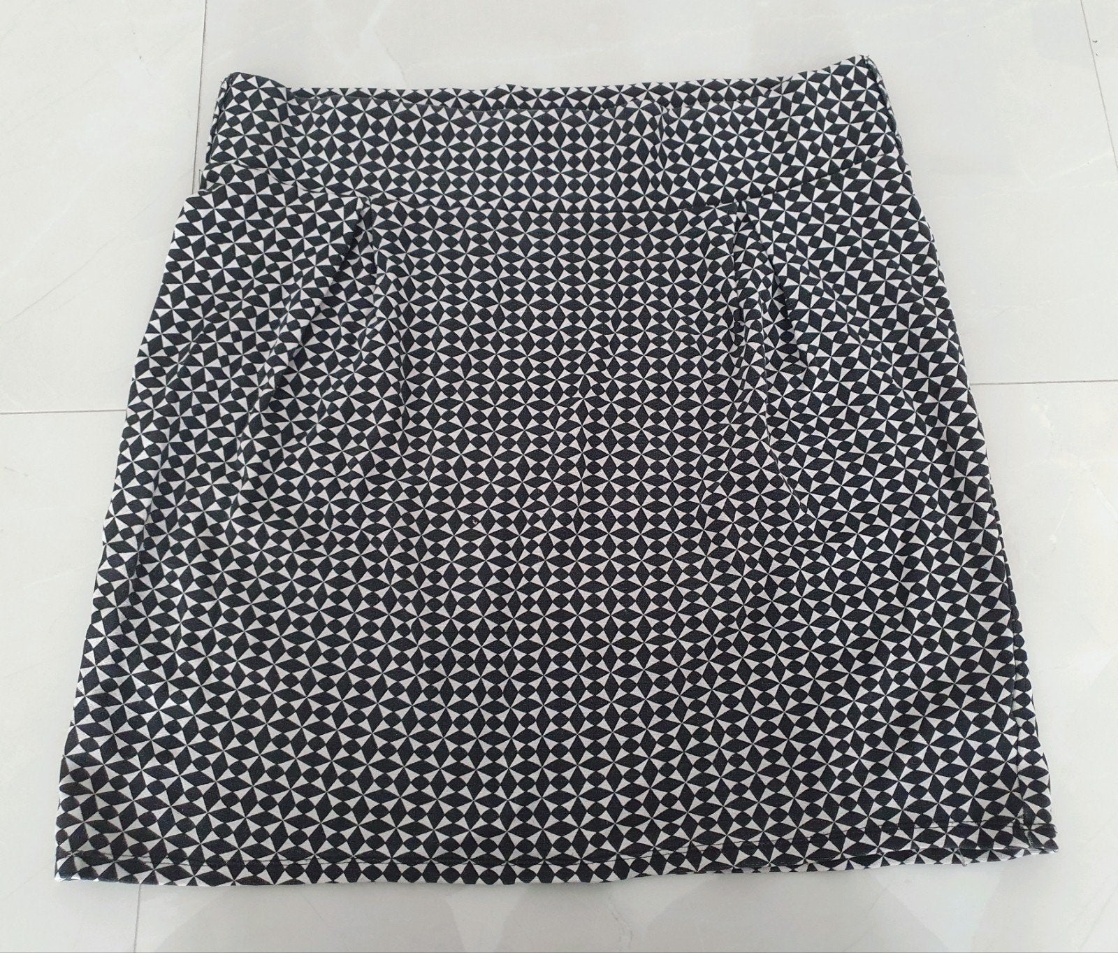Hema rokje zwart wit patroon maat XL, Zwart, Maat 46/48 (XL) of groter, Ophalen of Verzenden, Zo goed als nieuw