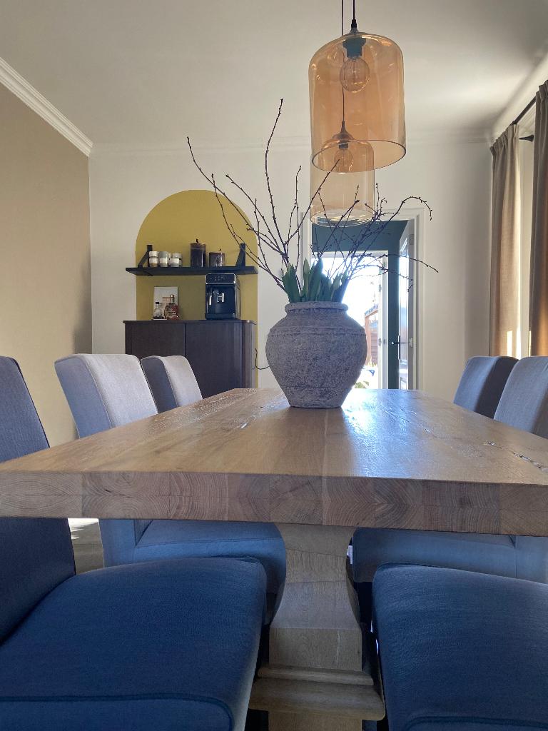 Tafel, Ophalen, Eikenhout, 200 cm of meer, 50 tot 100 cm