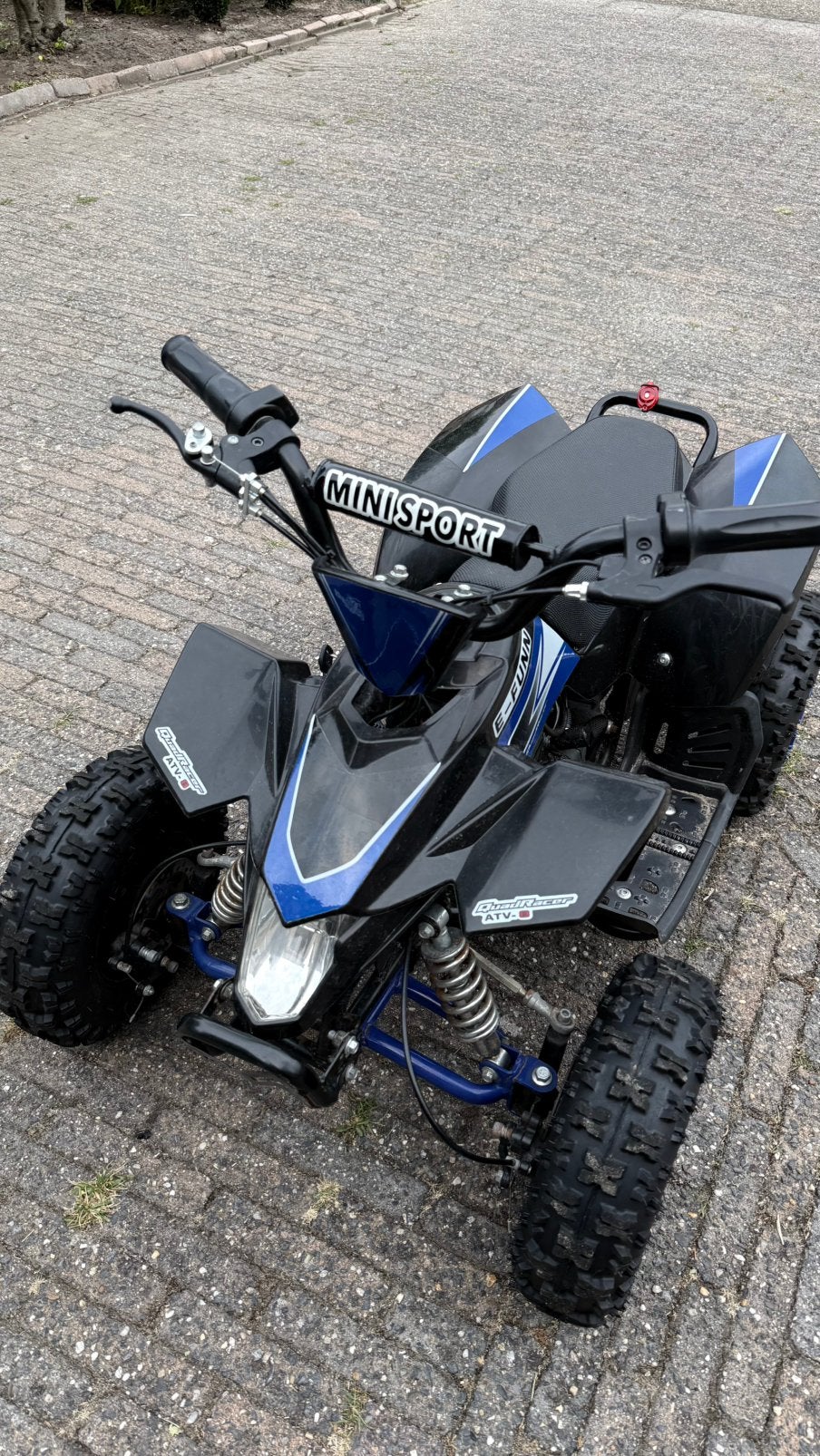 Stoere elektrish quad minisport 1200 w. Nieuwe accu, 3 vers, Ophalen, Zo goed als nieuw, Overige typen