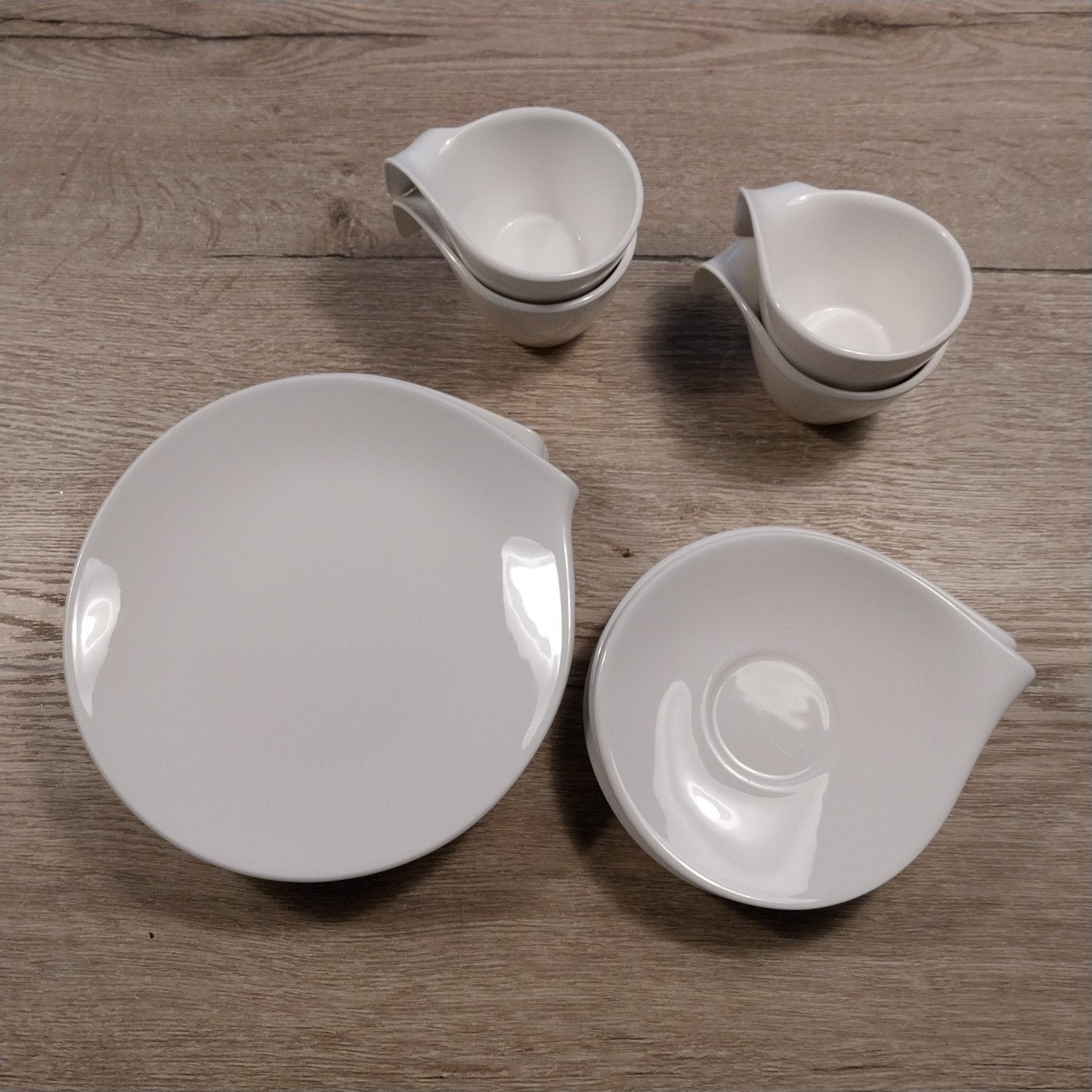 Villeroy & Boch NewWave Caffè espresso kopjes en schotels, Huis en Inrichting, Keuken | Servies, Ophalen, Zo goed als nieuw, Overige stijlen