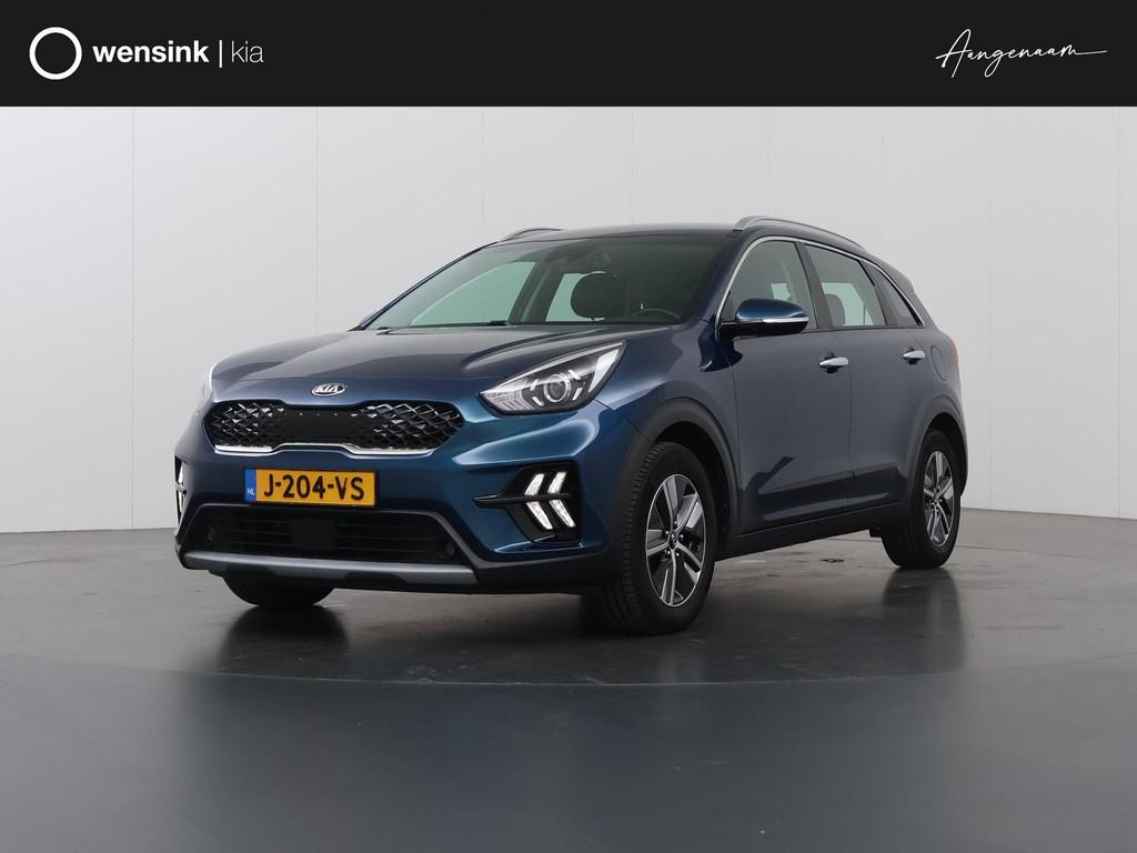 Kia Niro 1.6 GDi Hybrid DynamicLine | Navigatie | Cruise Con, Auto's, Kia, Gebruikt, 2 kWh, Blauw, Leder en Stof