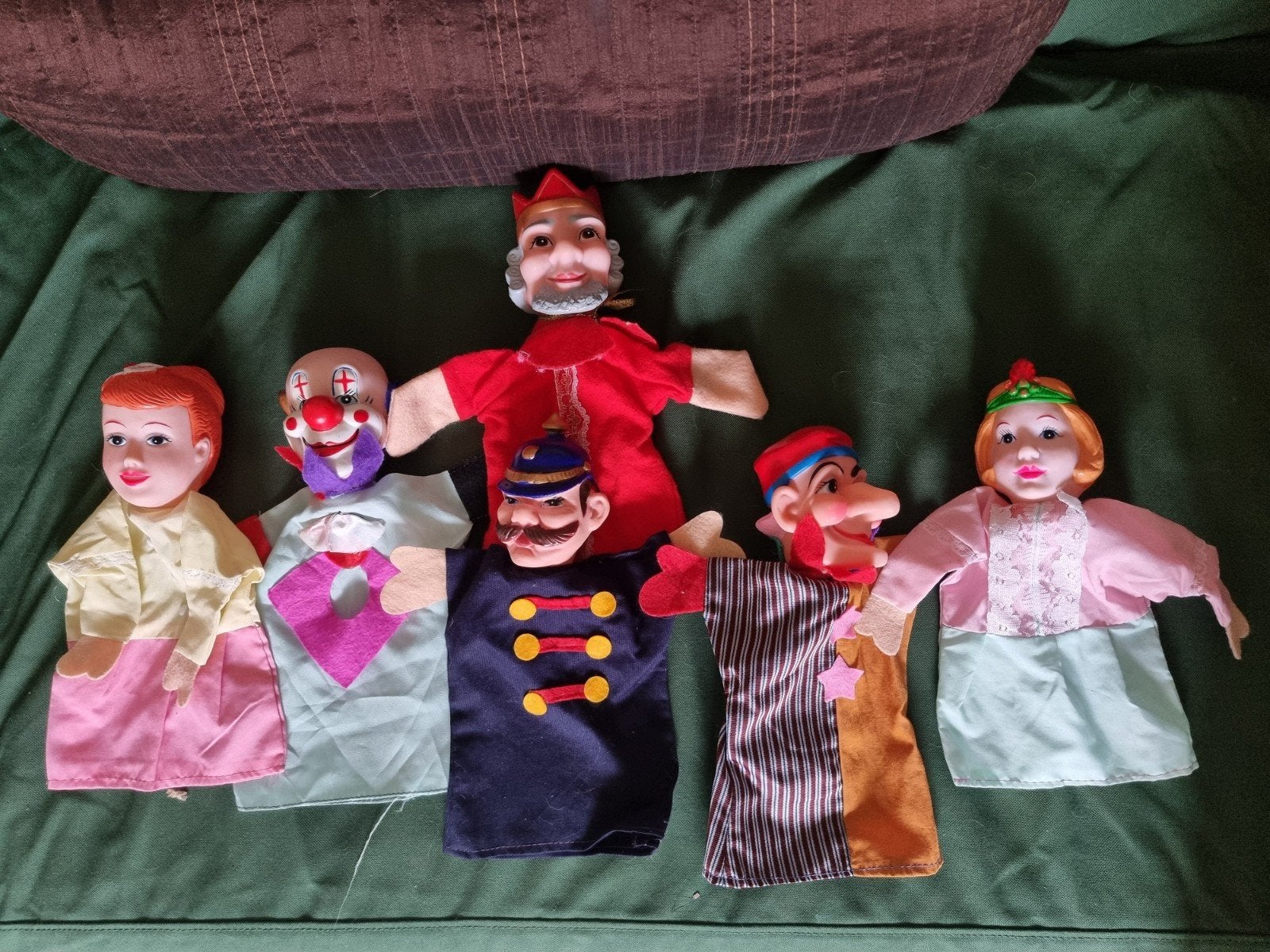 Poppenkast poppen, 6 stuks, Ophalen of Verzenden, Zo goed als nieuw, Overige typen