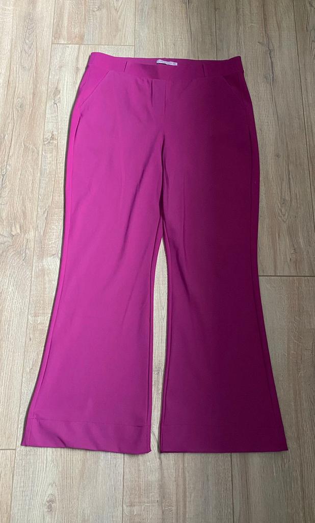 ZGAN Travelstof pantalon fuchsia, Studio Anneloes maat XXL, Kleding | Dames, Broeken en Pantalons, Maat 46/48 (XL) of groter, Ophalen of Verzenden