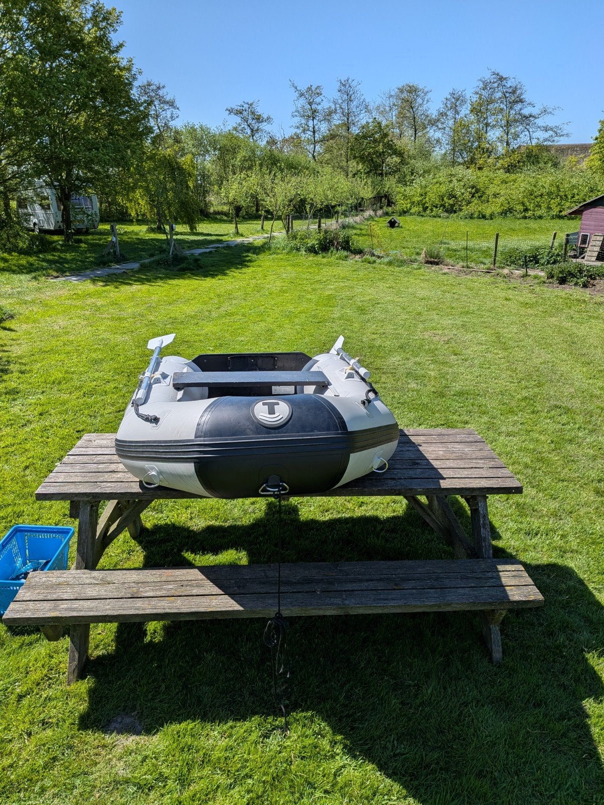 Talamex Aqualine QLS 200 rubberboot, Watersport en Boten, Ophalen, Zo goed als nieuw, Peddels, Hout