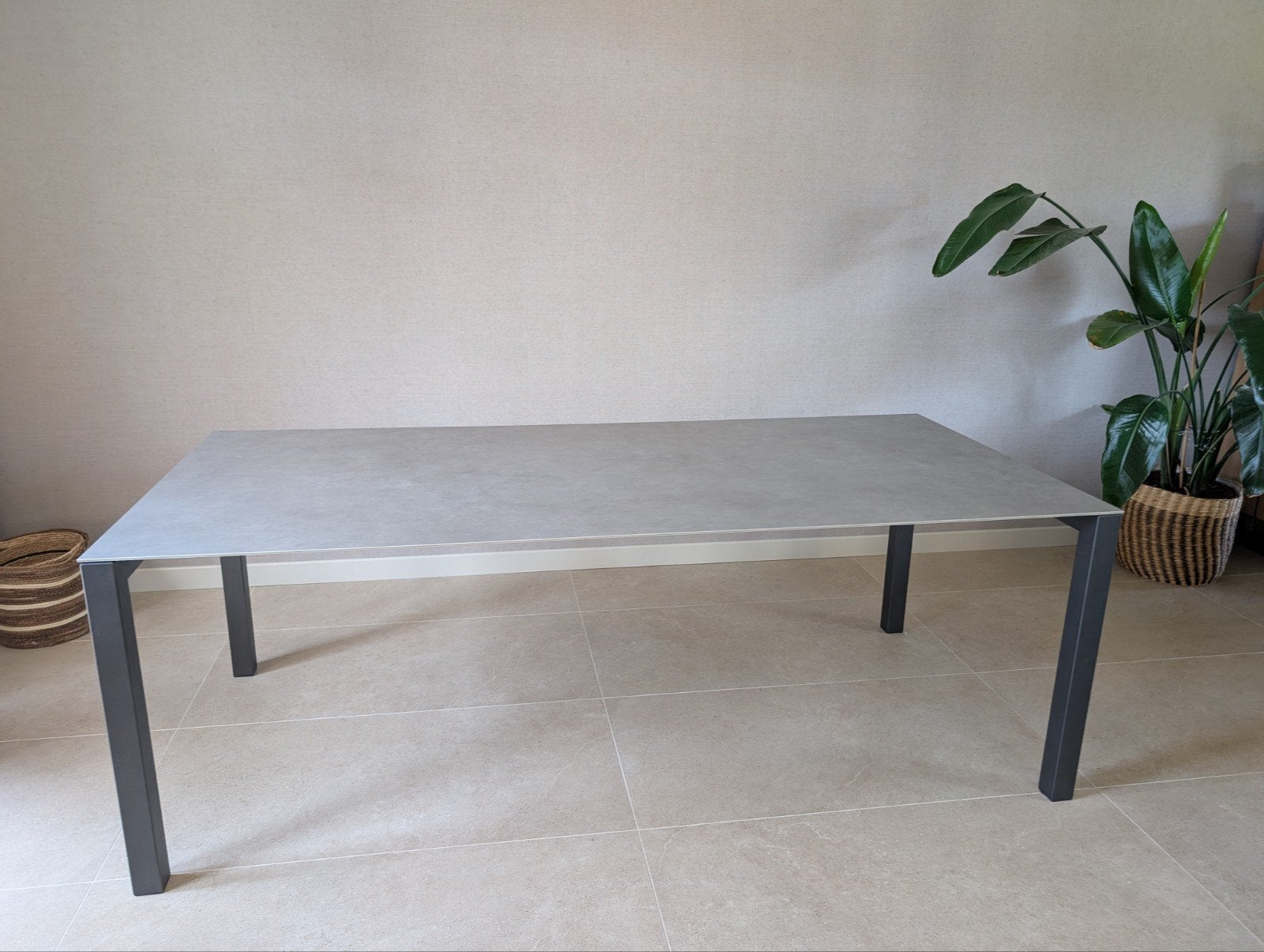 Bert Plantagie Pedro Eettafel 220x100x77 - Zo goed als nieuw, Ophalen, 200 cm of meer, 50 tot 100 cm, Zo goed als nieuw