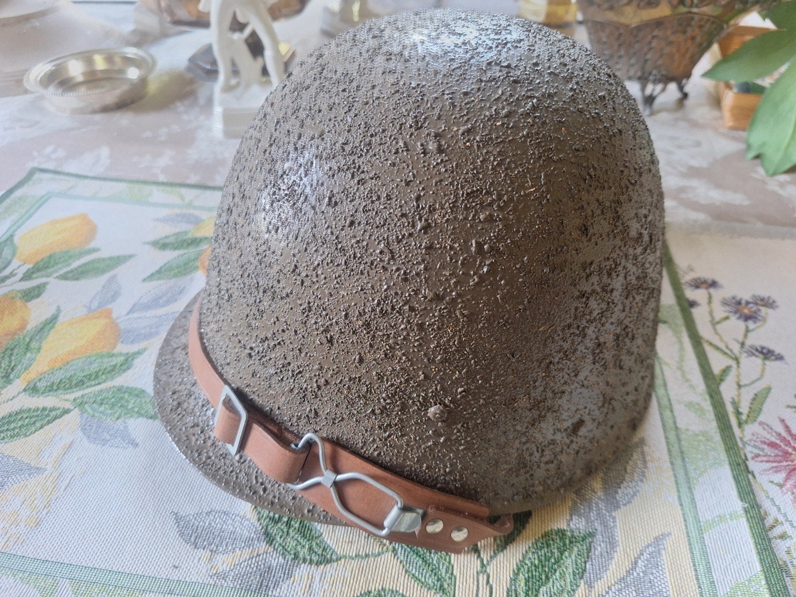 Zeldzame Poolse Wz. 31 Salamandra Camo Helm WO2, Ophalen of Verzenden