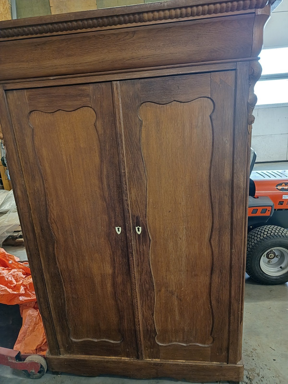 Biedermeier Antieke houten kast met twee deuren, Antiek en Kunst, Antiek | Meubels | Kasten, Ophalen