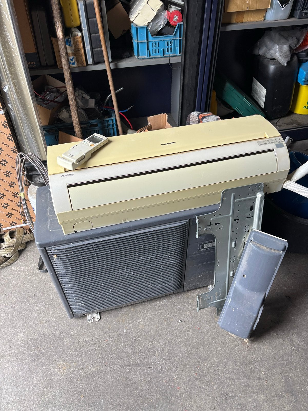Panasonic Airco 2,6 kW koelvermogen, R410A, goed werkend, Ophalen, Gebruikt, Minder dan 60 m³, 3 snelheden of meer