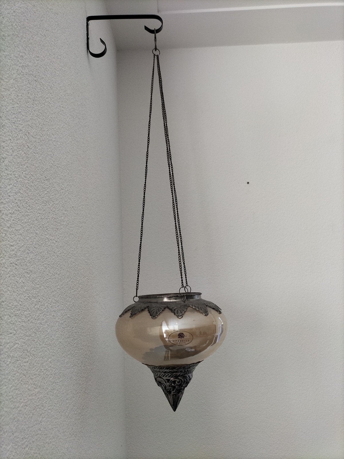 Riverdale Hanglamp / Windlicht met ophangbeugel, Ophalen, Riverdale, Gebruikt, Waxinelichthouder
