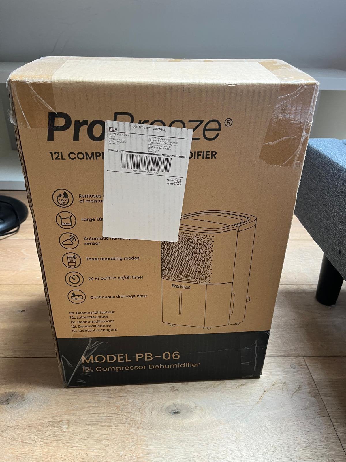 ProBreeze dehumidifier, Ophalen, Zo goed als nieuw, Luchtontvochter