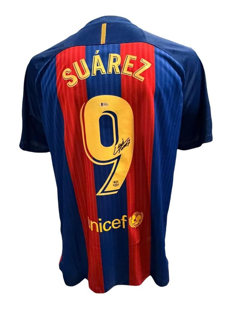 Luis Suarez FC Barcelona 16/17 gesigneerd shirt, Buitenlandse clubs, Soccersignings.nl, Shirt, Ophalen of Verzenden