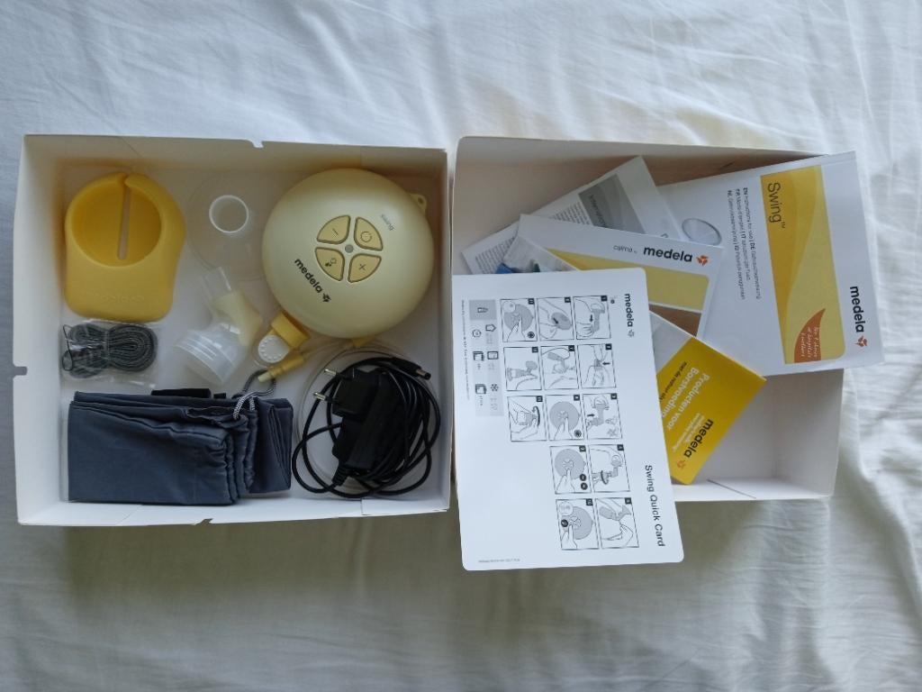 medela swing elektrische 2-fase borstkolf, Ophalen of Verzenden, Zo goed als nieuw, Borstkolf