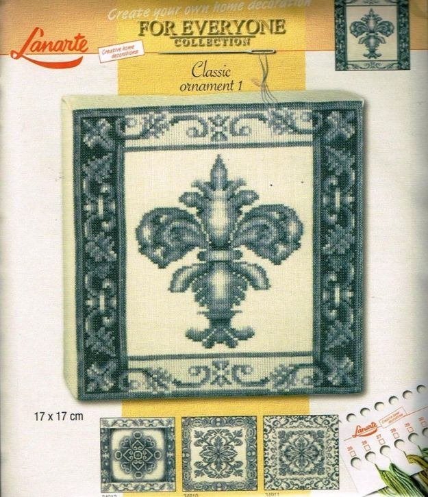 Borduurpakket Classic ornament 34909, Hobby en Vrije tijd, ., Nieuw, Ophalen of Verzenden, .