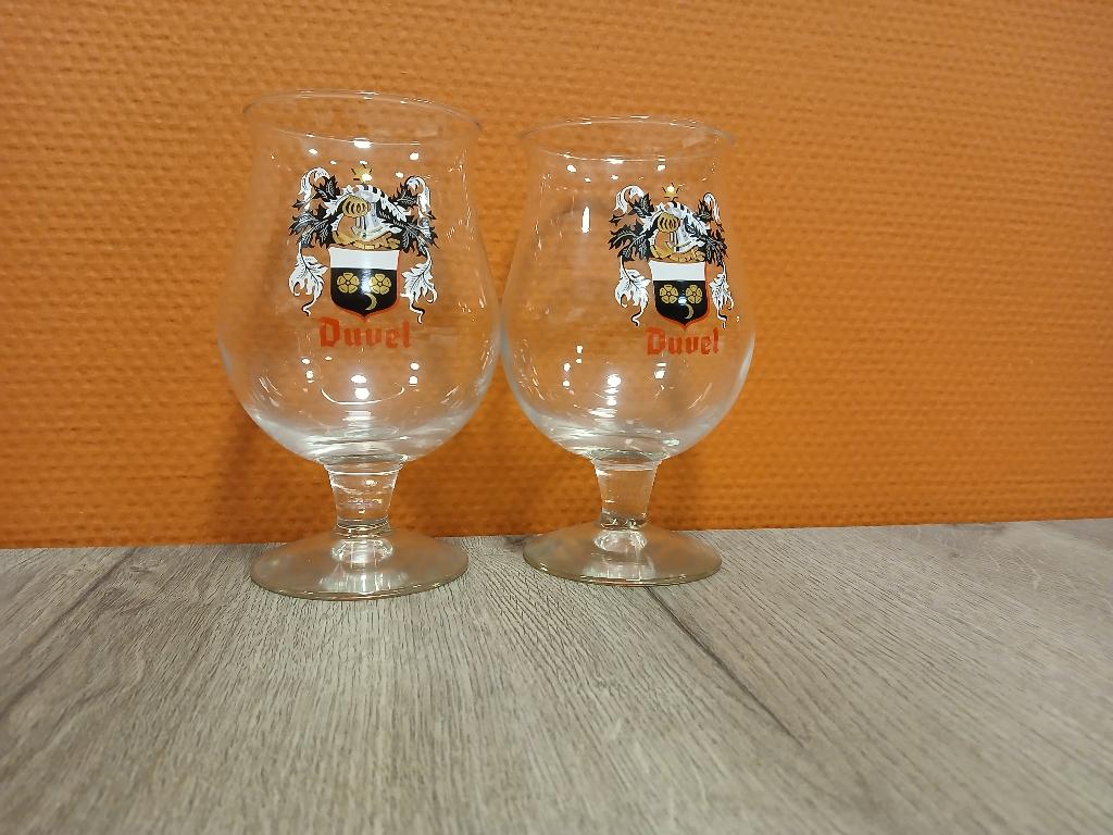 duvel wapenschild, Verzamelen, Biermerken, Ophalen of Verzenden, Zo goed als nieuw, Glas of Glazen, Duvel