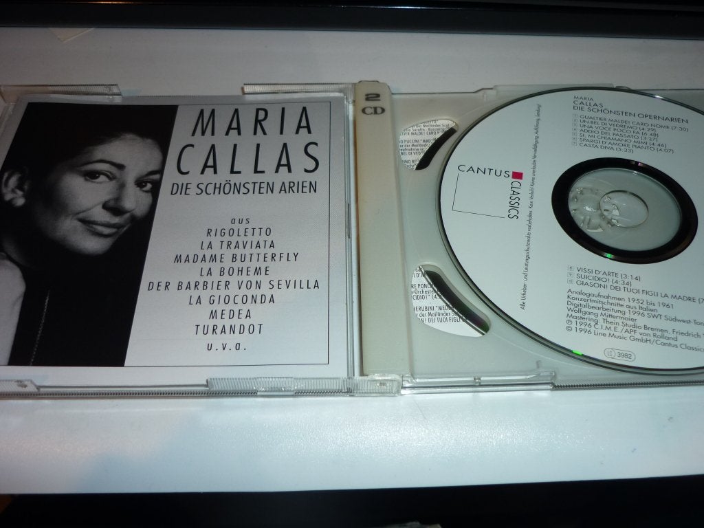 Maria Callas - Die Schönsten Arien (2 CD), Overige componisten, Opera of Operette, Modernisme tot heden, Ophalen of Verzenden