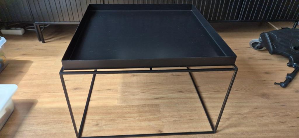 Hay tray salontafel 60x60, Huis en Inrichting, Tafels | Salontafels, Ophalen, Gebruikt, 50 tot 100 cm, Vierkant