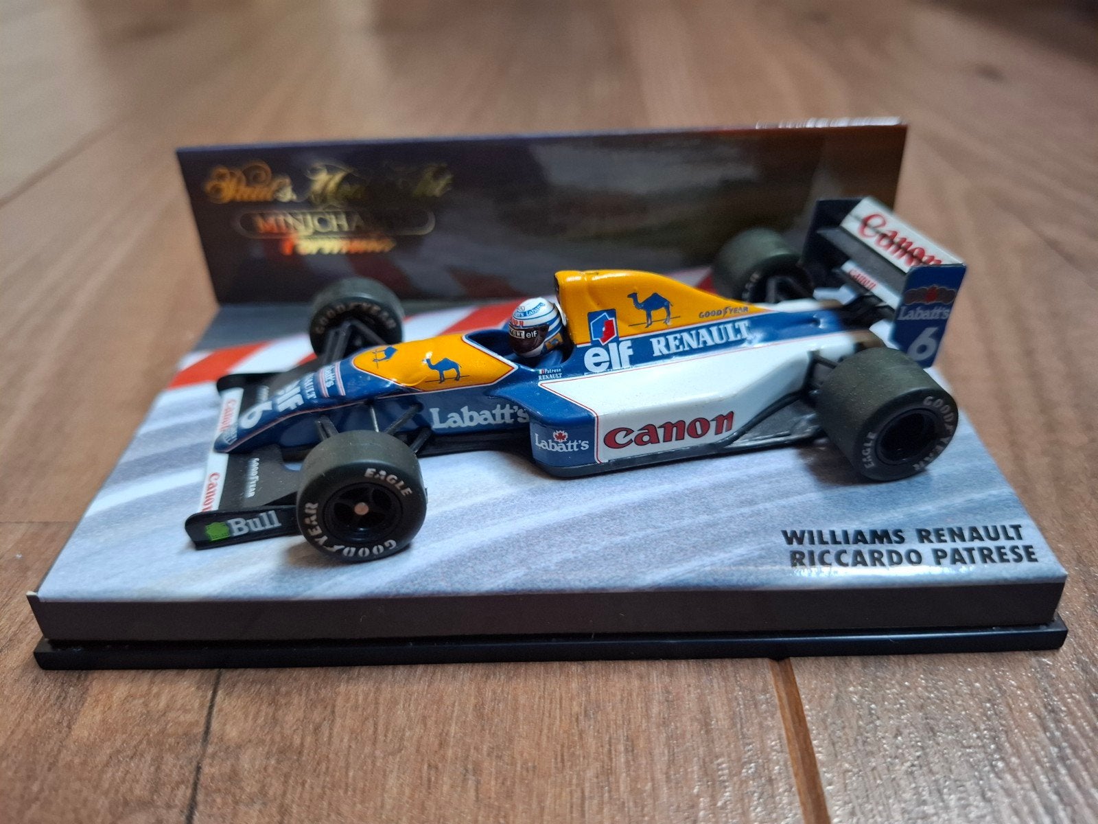 Minichamps Williams Renault Riccardo Patrese F1 model 1:43, Ophalen of Verzenden, Zo goed als nieuw, Auto, MiniChamps
