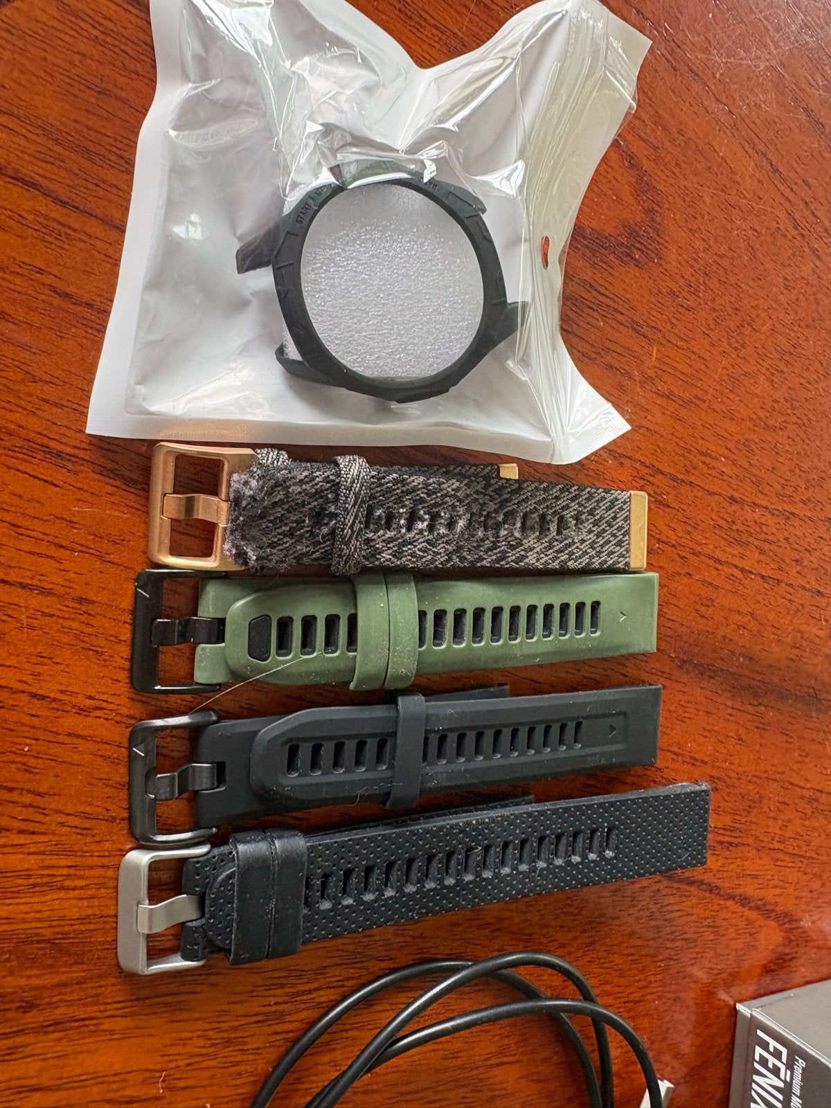 Garmin Fenix 7S - Zo goed als nieuw met lader en bandjes, Afstand, Zwart, Ophalen of Verzenden, Zo goed als nieuw