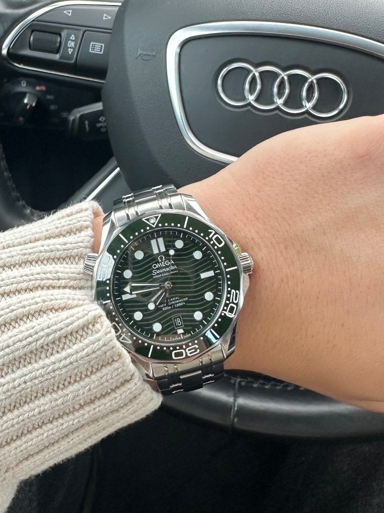 Omega Seamaster Diver 300M Co-Axial "Seaweed" – Full Set, Ophalen, Staal, Staal, Polshorloge