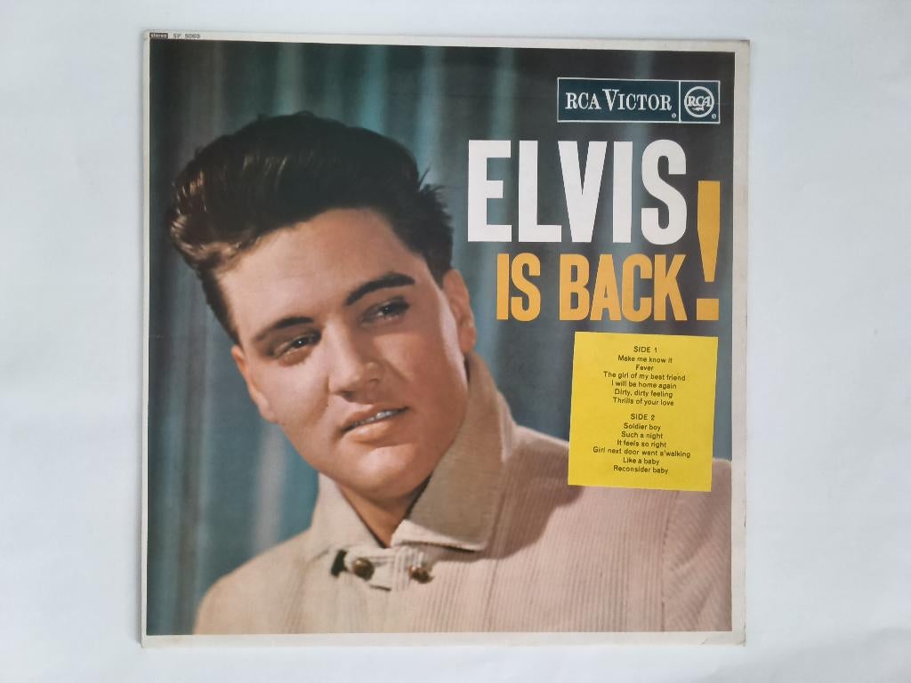 Vinyl LP Elvis Presley   Elvis is Back, 1980 - 1989, Ophalen of Verzenden, Zo goed als nieuw, 12 inch