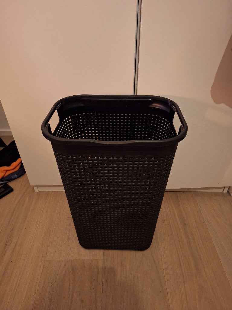 Wasmand zwart, Ophalen, Gebruikt, Zwart, Wasmand