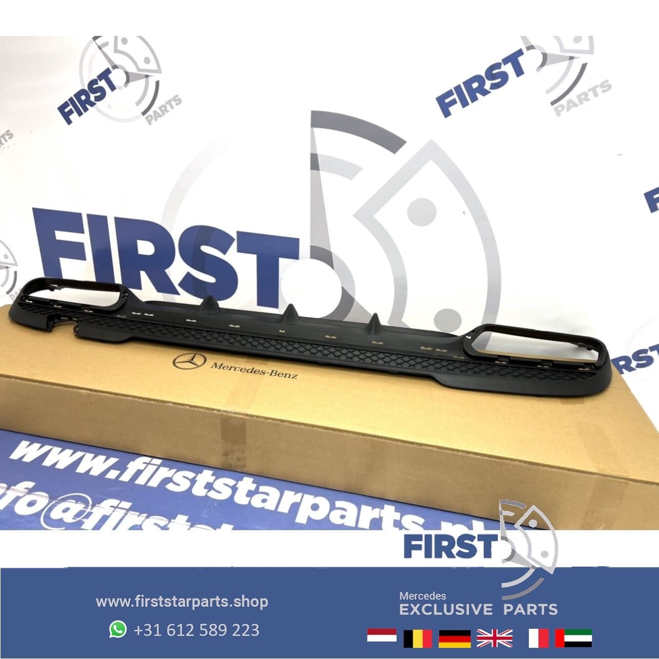 originele E63 AMG Diffuser Mercedes W212 E KLASSE FACELIFT 6, Gebruikt, -, Ophalen of Verzenden, Achter