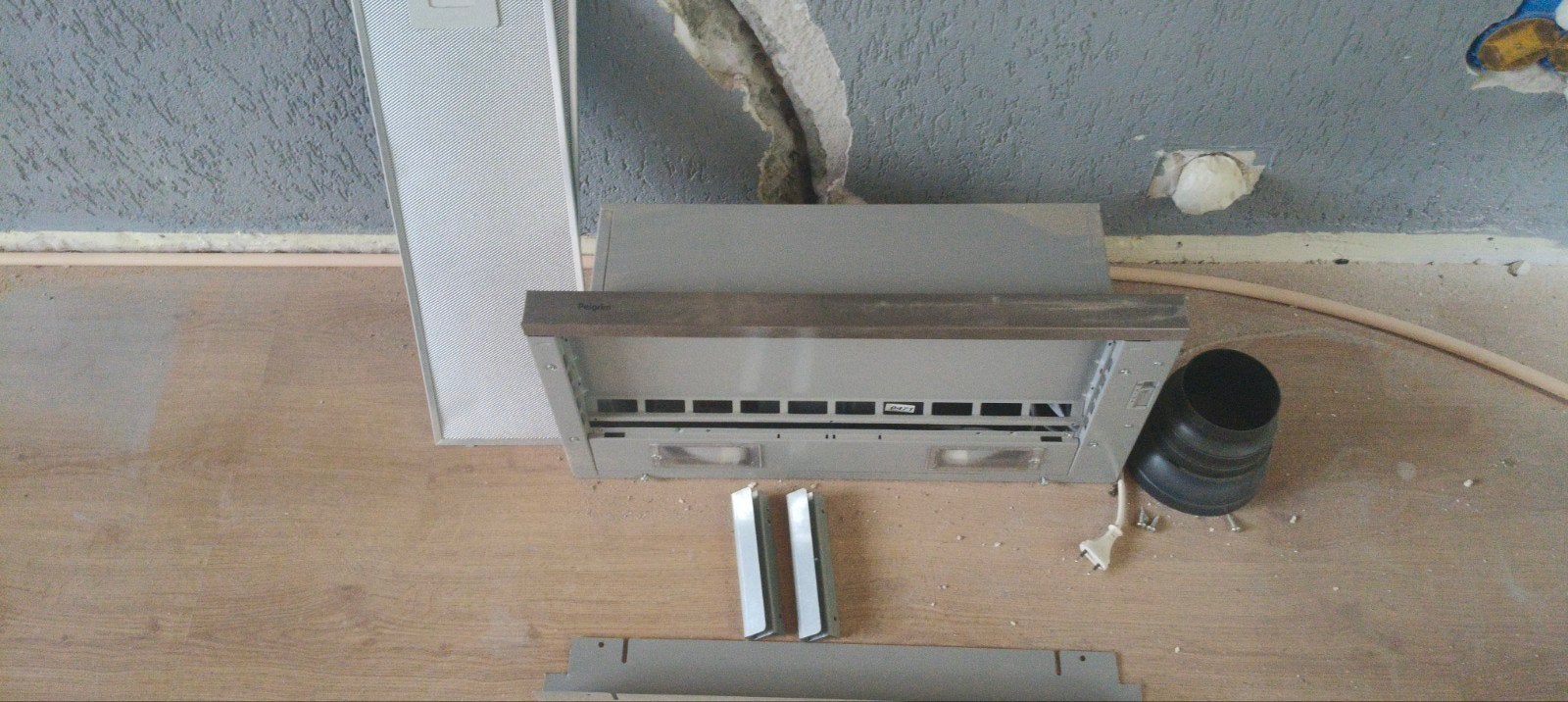 Pelgrim SLK635/RVS Onderbouw Afzuigkap - Gebruikt, Witgoed en Apparatuur, Afzuigkappen, Ophalen, Gebruikt, Minder dan 200 m³ per uur