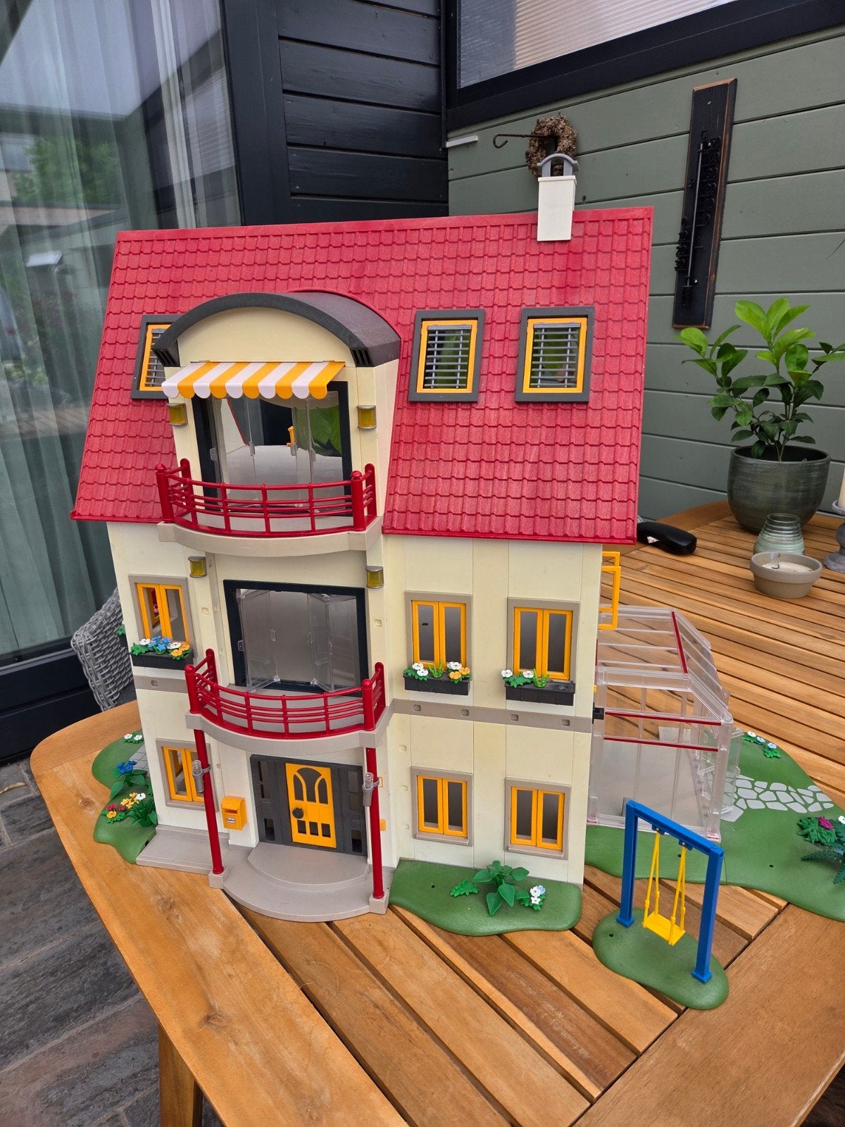 Playmobil Modern Woonhuis (4279) met Uitbreiding (7387), Ophalen, Gebruikt, Gebouw, Complete set