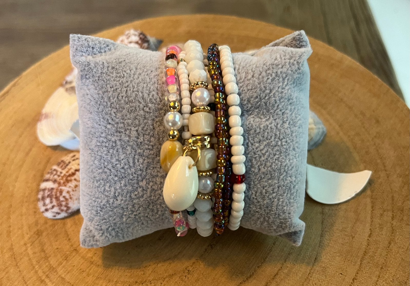 Boho elastische armband ne.15, Verzenden, Nieuw, Elastiek