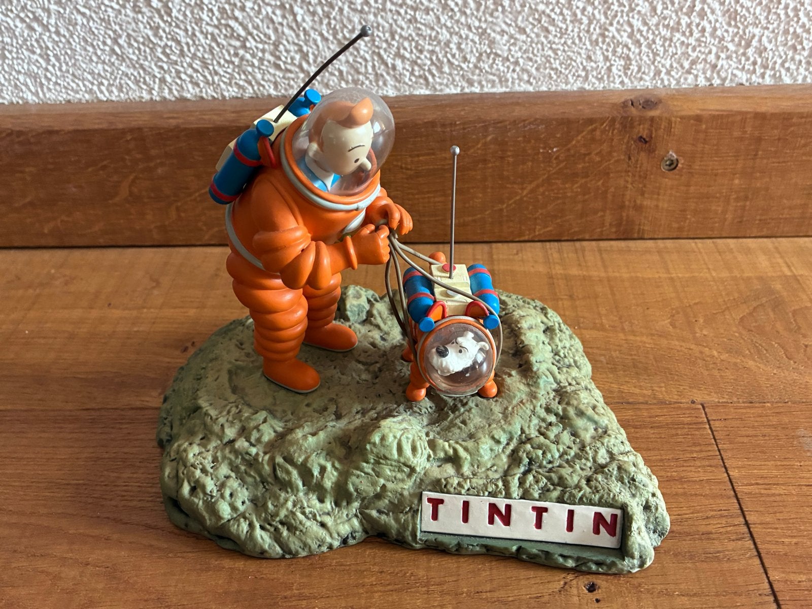 Moulinsart 1999: Kuifje & Bobbie op de Maan, Verzamelen, Ophalen of Verzenden, Zo goed als nieuw, Film, Beeldje, Replica of Model