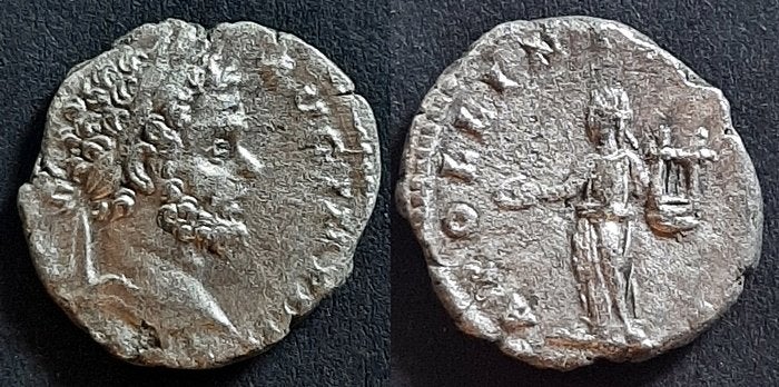 Denarius Septimius Severus 1746, Ophalen of Verzenden, Overige landen, Zilver