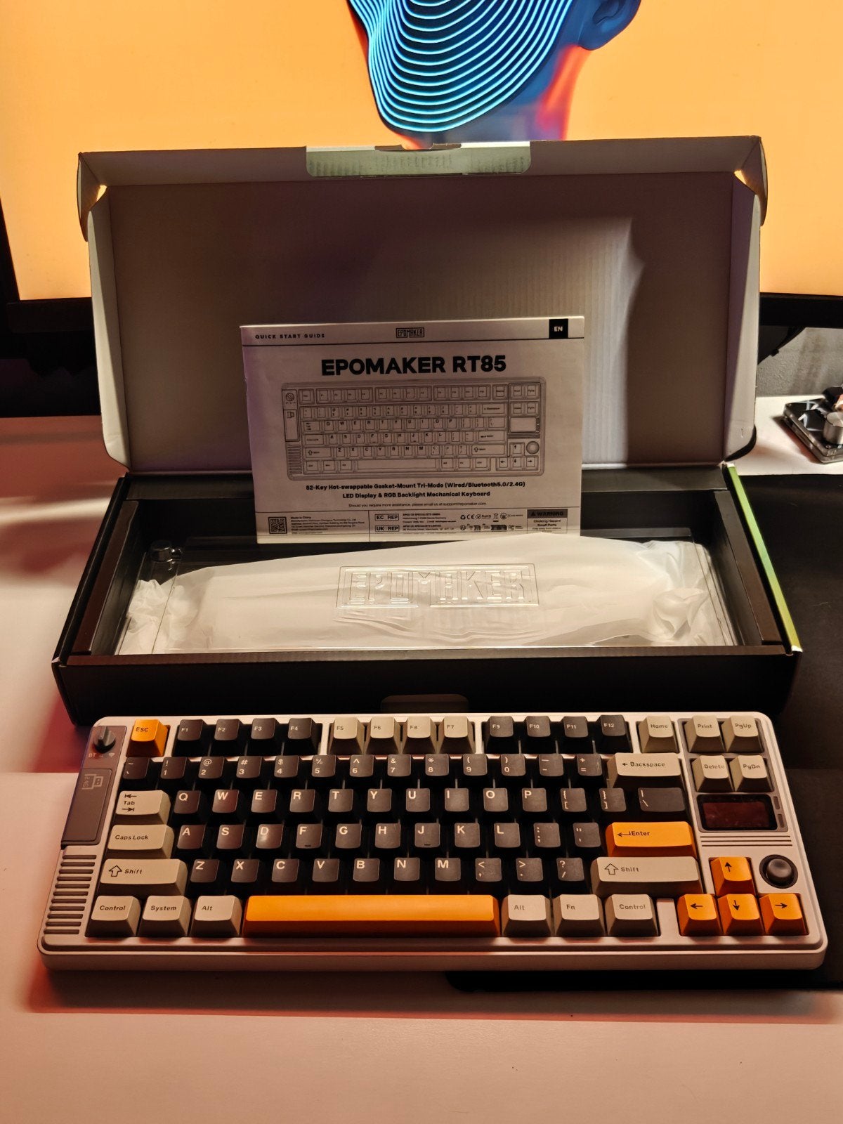 Epomaker RT85 met custom keycaps - Draadloos keyboard, EPOMAKER, Ophalen of Verzenden, Zo goed als nieuw, Draadloos