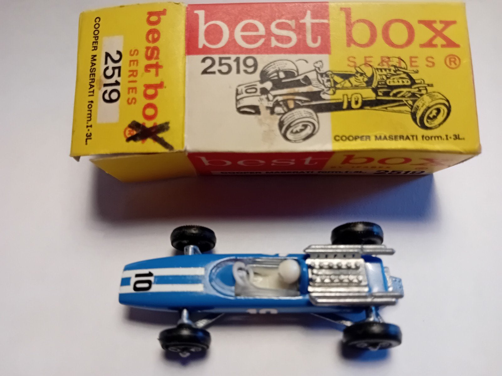Best Box 2519 Cooper Maserati Formule 1 modelauto 1:55 in ds, Ophalen of Verzenden, Zo goed als nieuw, Auto
