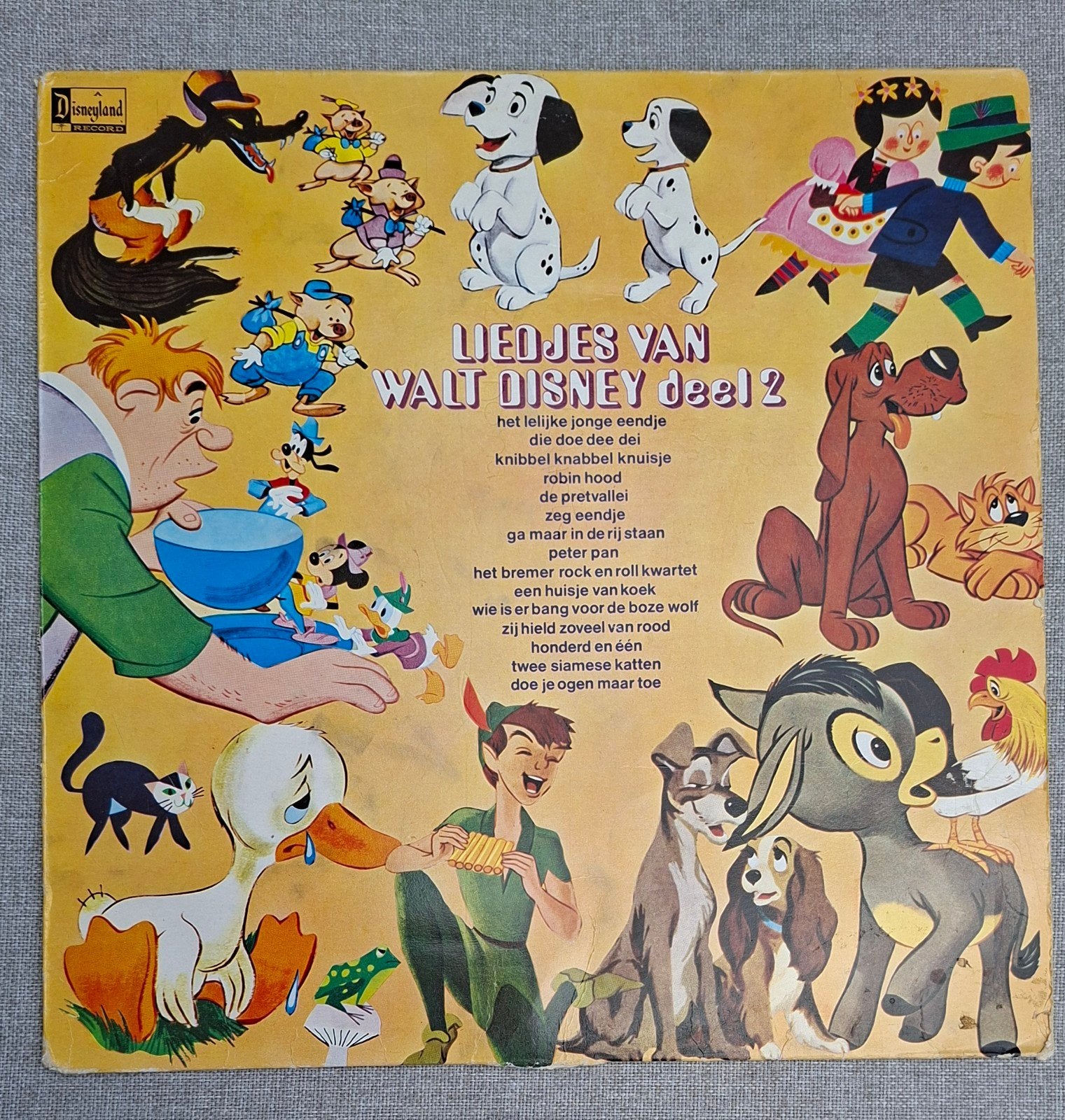 Liedjes van Walt Disney Deel 2 LP - Vintage Disneyland, Ophalen of Verzenden