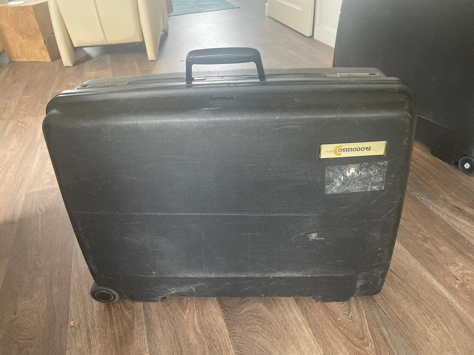 Vintage Commodore Koffer - Hardcase met Wieltjes, Gebruikt, Hard kunststof, 45 tot 55 cm, 70 cm of meer