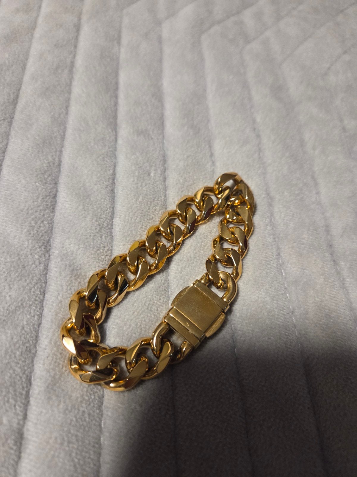 zware armband van staal tekoop, Ophalen of Verzenden, Zo goed als nieuw, Goud, Staal