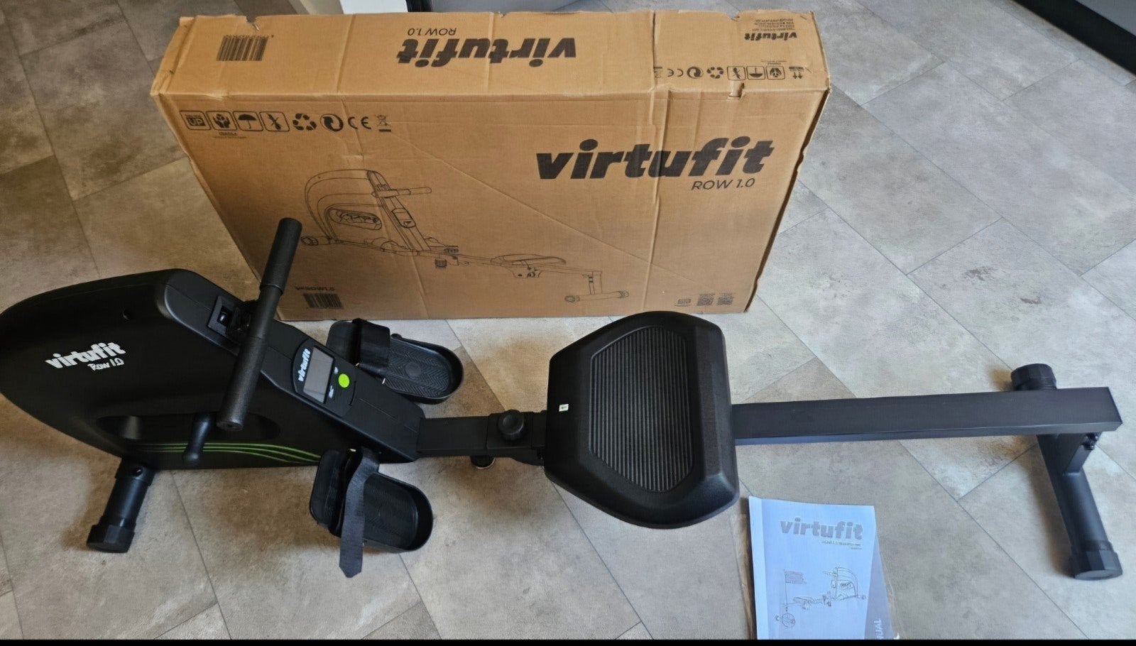 VirtuFit Roeitrainer Row 1.0 - Nieuw., Sport en Fitness, Fitnessapparatuur, Ophalen, Benen, Nieuw, Metaal