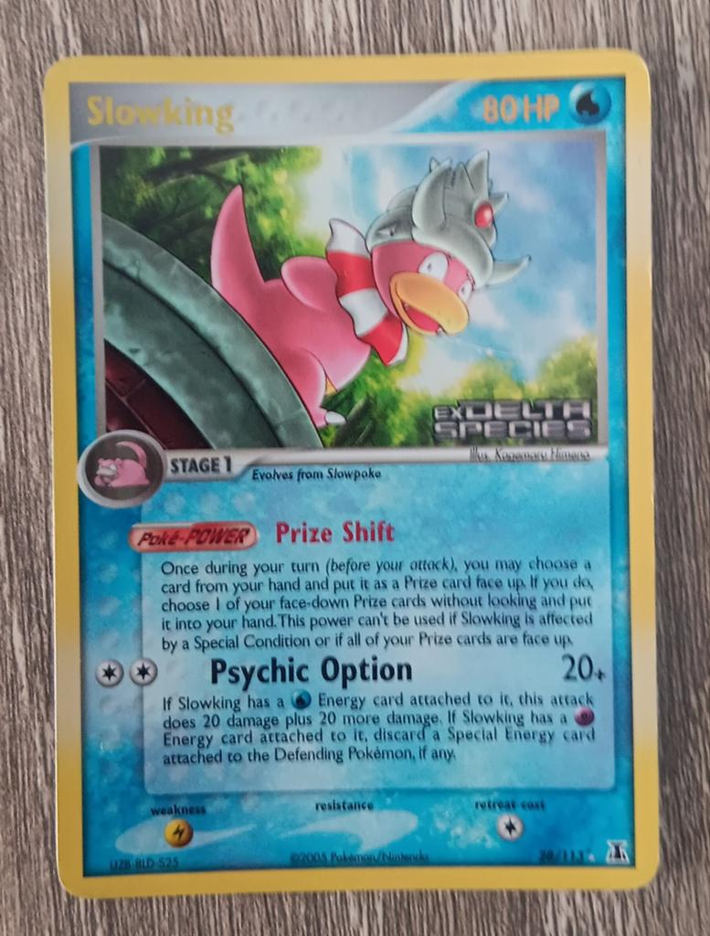 Slowking reverse stamped EX Delta Species, Ophalen of Verzenden, Zo goed als nieuw, Losse kaart, Foil