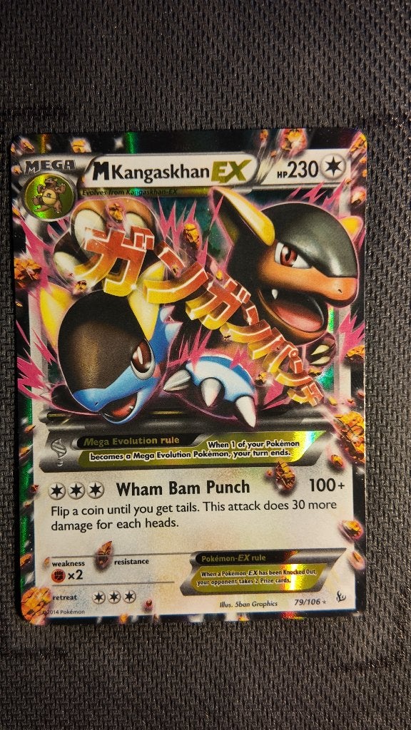 M Kangaskhan-EX 79 Flashfire | Pokemon kaart, Ophalen, Losse kaart, Foil